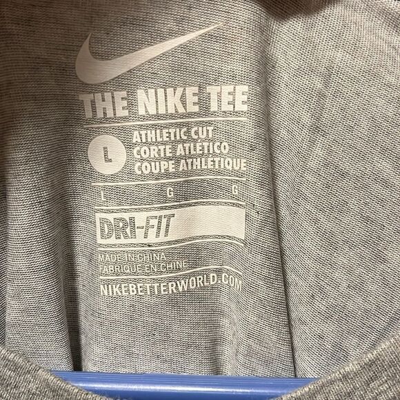 LIKE NEW NIKE ELITE MEN’S LONG SLEEVE POLYESTER DRI-FIT ATHLETIC CUT LARGE SHIRT - Picture 2 of 7